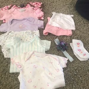 Baby girl new born and 0-3 lot